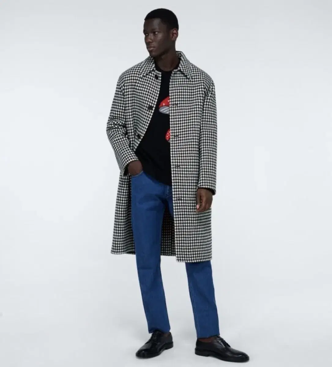 JW ANDERSON Pied de Poule carcoat